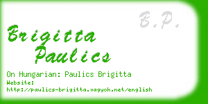 brigitta paulics business card